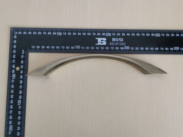 Coffin handle mounted on a test board at the Virtue Hardware Co., Ltd factory