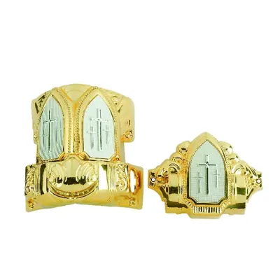 High reistance ABS material casket corner 2217 with mix color panel detail view