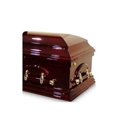 Antique brass casket handle 8505 side view