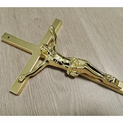 Zamak Metal Funeral Casket Cross Supplier Funeral Accessories 8051 Christ Cruces Jesus Cross And Crucifix alternative view
