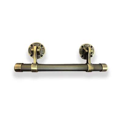 Casket Handle Swing Bar Design 1071-4 in Antique Brass Matte Color