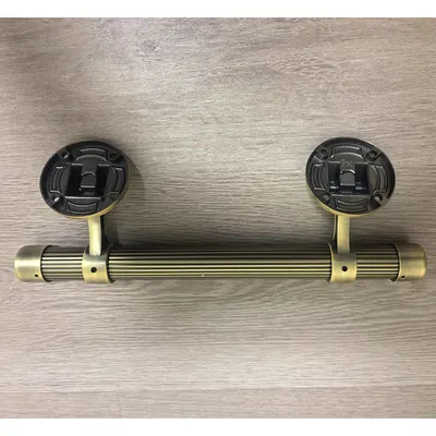 Casket Handle Swing Bar Design 1071-4 in Antique Brass Matte Color detail view