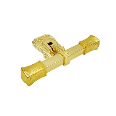 Coffin handle 1005 set with T bar and square steel pipe with plastic end finish detail