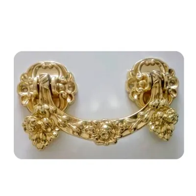 Luxury coffin and casket handle 1021 in Antique brass matte side view