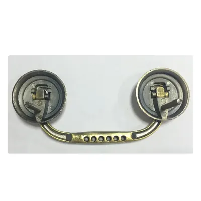 Zamak burial coffin casket handle 1033 screw holes distance 14cm side view