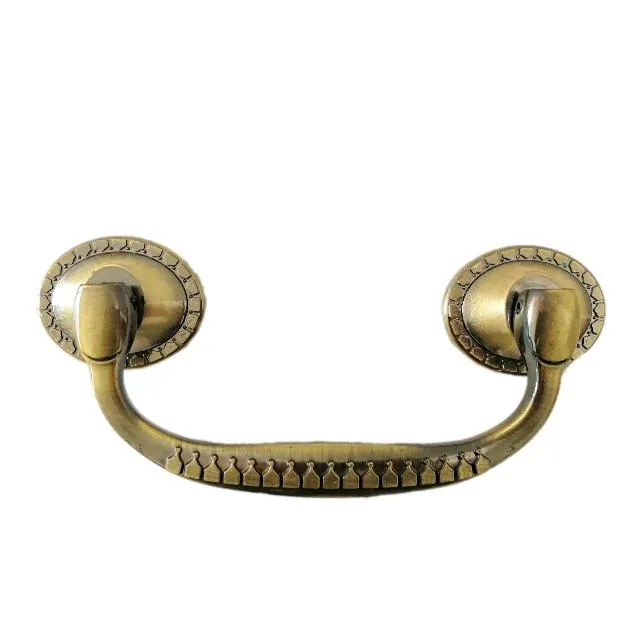 Traditional coffin casket handle 1037 in antique brass
