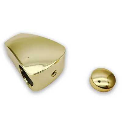 Coffin and casket knobs, coffin handle with end cap 1038 in high polished finish detail