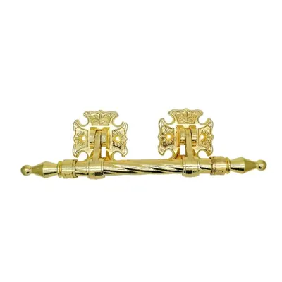 Swing bar coffin handle 1039 with 20mm twisted bar and gold plating