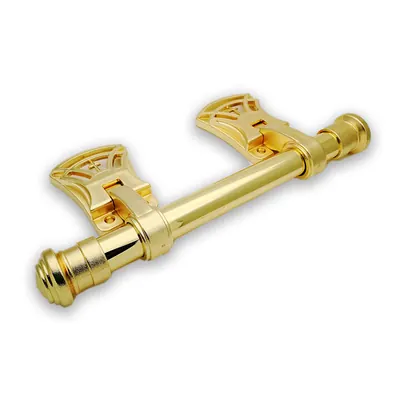 Coffin handle and accessories 9527 in ABS plastic panel, hinge and end tips with diameter 25mm steel bar detail view