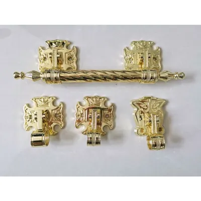 Funeral handle 1063 in antique gold color for coffin handle detail view