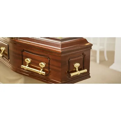 High polished coffin handle set 1006 with T bar and steel bar (ref 1006 Set) detail view