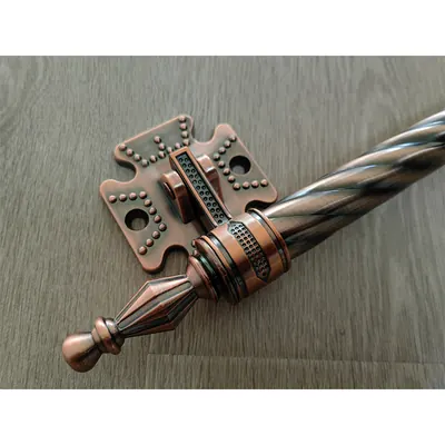 Customized length extend coffin handle 1002E in antique brass color alternative view