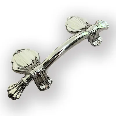 Rose Design Metal Coffin Handle 1078 and Casket Handle Fittings finish detail