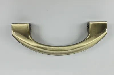 Funeral Casket handle 1501 stamped by iron material and electronic plated in Gold and Antique brass color finish detail