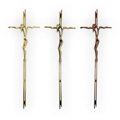 Funeral Coffin And Casket Crucifix 8039 Metal Decoration And Coffin Lid Decoration