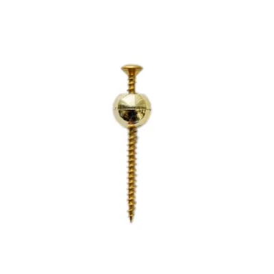 Plastic ball with screw 6105 coffin lid screw and decoration side view