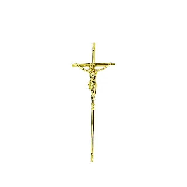 Plastic Jesus with cross 6004, casket decoration
