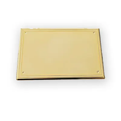 ABS Plastic Name Plate 6229 in 6×4 Inch for Wooden Coffin in EB or NP Color by Mirror Effective