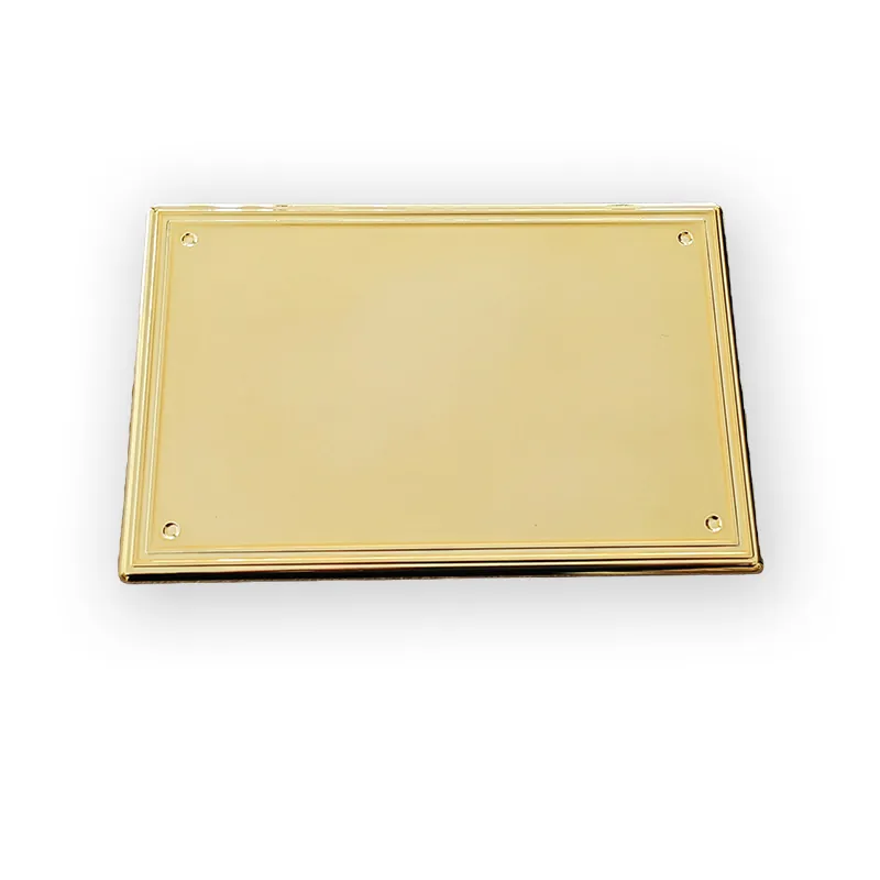 ABS Plastic Name Plate 6229 in 6×4 Inch for Wooden Coffin in EB or NP Color by Mirror Effective