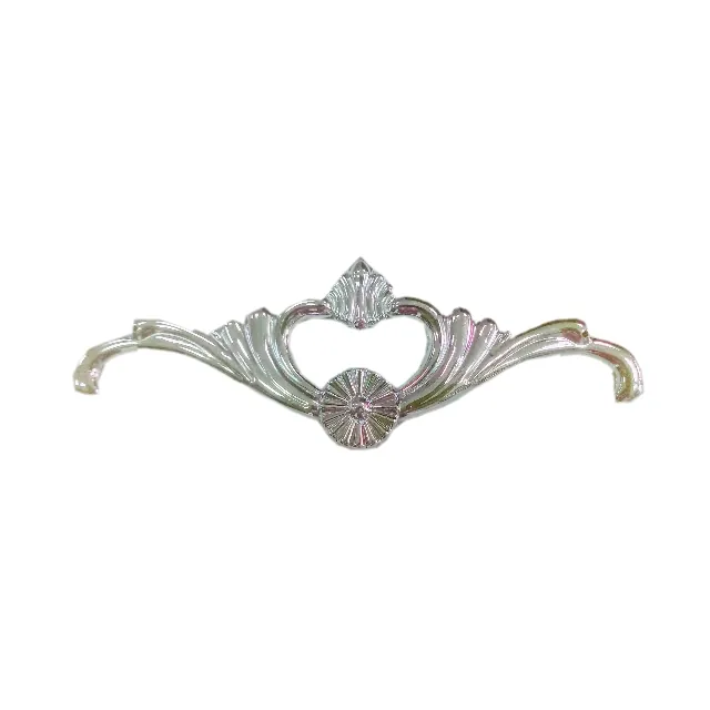 Plastic ornaments 6208 for wooden casket and coffin in silver color