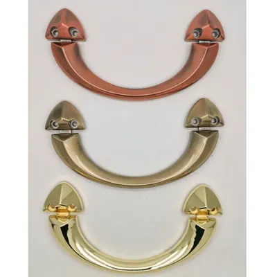 Metal Coffin Handle in Polished Brass 1012-2 funeral handle and funeral products detail view