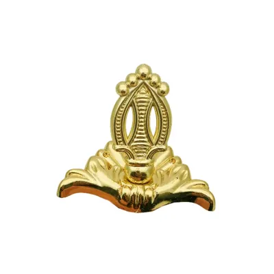 Wooden casket screw 6104 with plastic basement as set side view