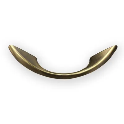 Zamak Coffin Handle 1076 in Arc Design and M6 Screw Rod Distance 230mm by Polished and Electronic Plated